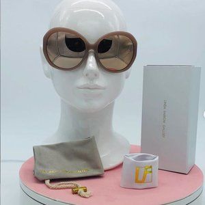 Linda Farrow Oversized Round Sunglasses